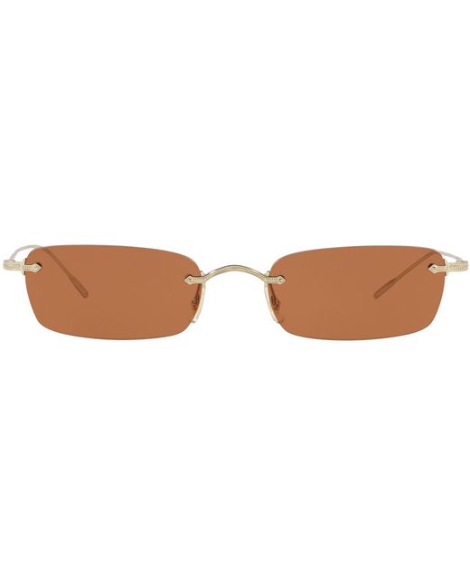 Oliver Peoples Daveigh Ov1243s Brushed Gold in Black | Lyst