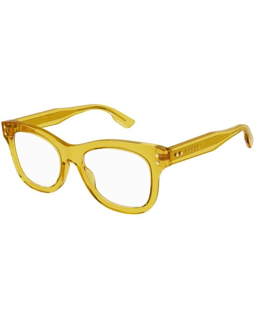 Gucci GG1086O 002 Transparent Yellow | Lyst