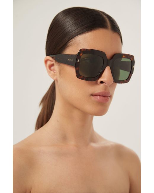 gucci 53mm square sunglasses