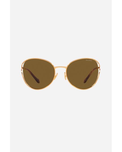 Chanel Interlocking CC Logo Round Sunglasses - Gold Sunglasses, Accessories  - CHA919776