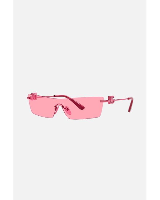 Dolce & Gabbana Rimless Pink Sunglasses | Lyst
