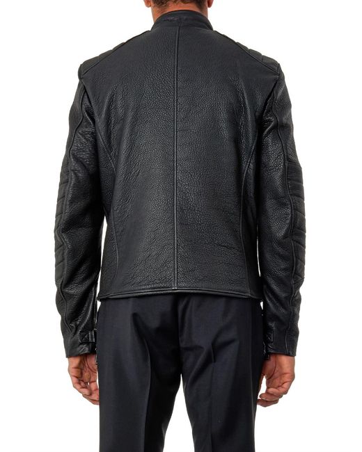 Belstaff Kendal Leather Biker Jacket in Black for Men | Lyst