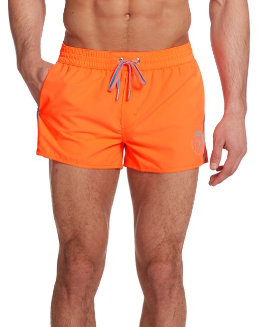 DIESEL Coral Rif Swim Shorts in Orange for Men | Lyst