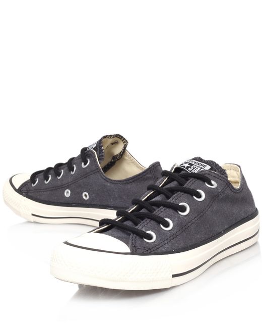 Converse Black Chuck Taylor All Star Round Lace Low Trainers