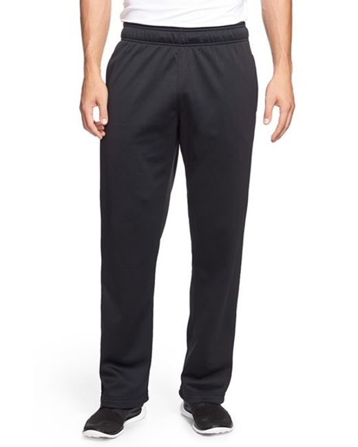 Under armour Loose Fit Moisture Wicking Fleece Pants in Black for Men ...
