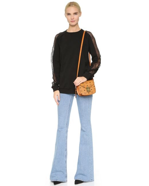 Mcm small shop patricia shoulder bag