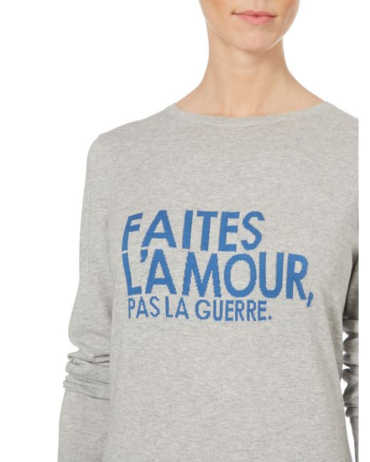 french slogan jumper