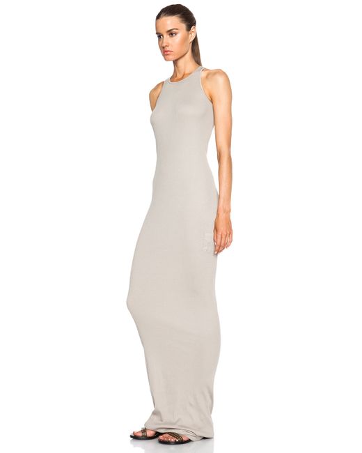 Rick Owens DRKSHDW Long Rib Tank Dress 