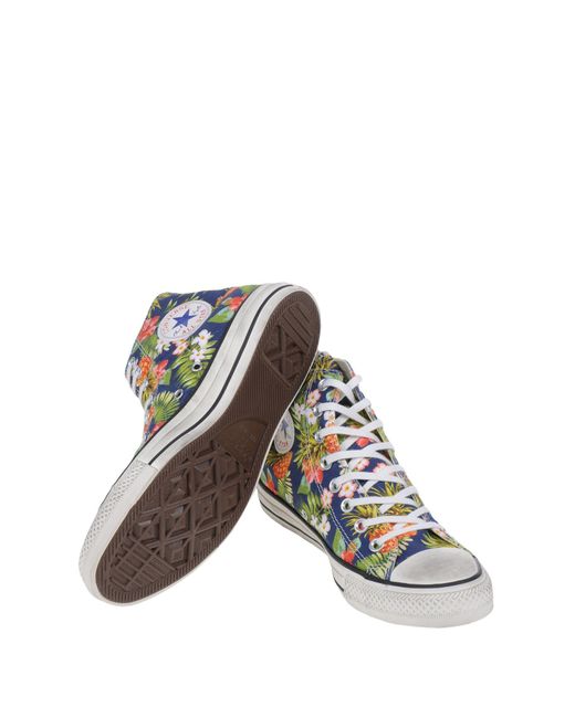 dark blue converse high top