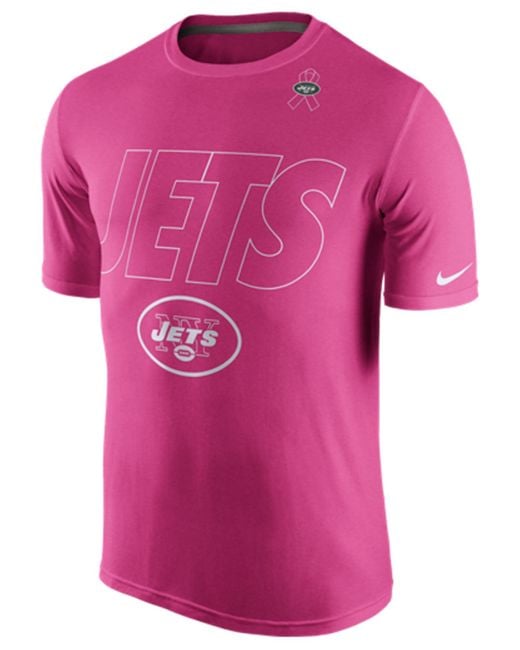 Nike Men's New York Jets Breast Cancer Awareness Legend T-shirt in Pink for  Men | Lyst