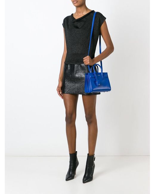 Saint laurent Nano \u0026#39;sac De Jour\u0026#39; Tote in Blue | Lyst