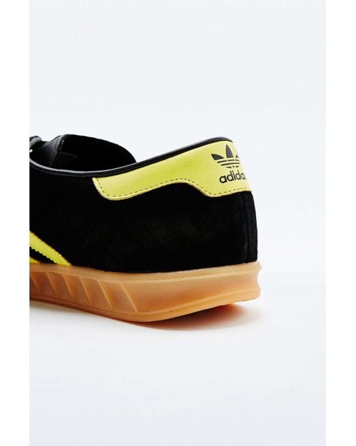 Adidas Originals Hamburg Black And Yellow Trainers for men