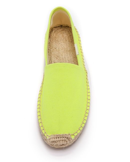 bright yellow espadrilles