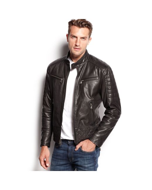 Michael Kors Quilted Washed Leather 