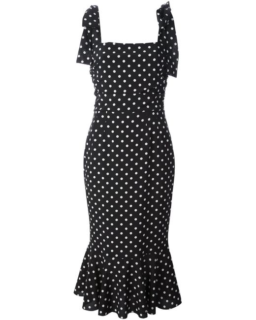 Dolce & Gabbana Black Polka Dot Dress
