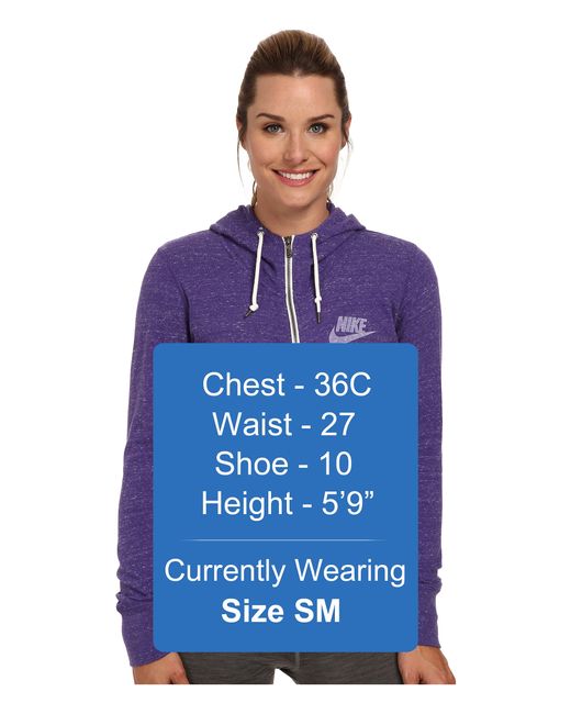 Nike Gym Vintage Full Zip Hoodie in Purple Lyst