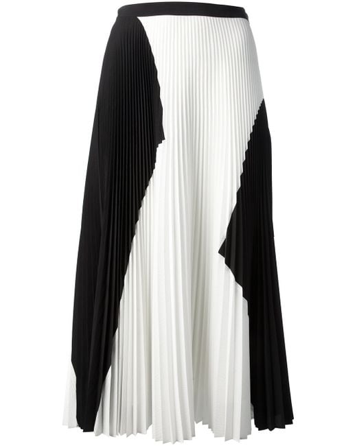 Proenza Schouler Pleated Skirt in White | Lyst