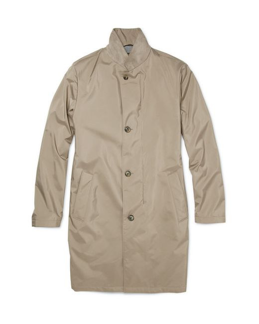 Loro Piana Natural Storm System® Cashmere-Lined Rain Coat for men