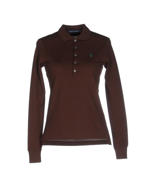 Ralph lauren Polo Shirt in Brown (Cocoa) | Lyst