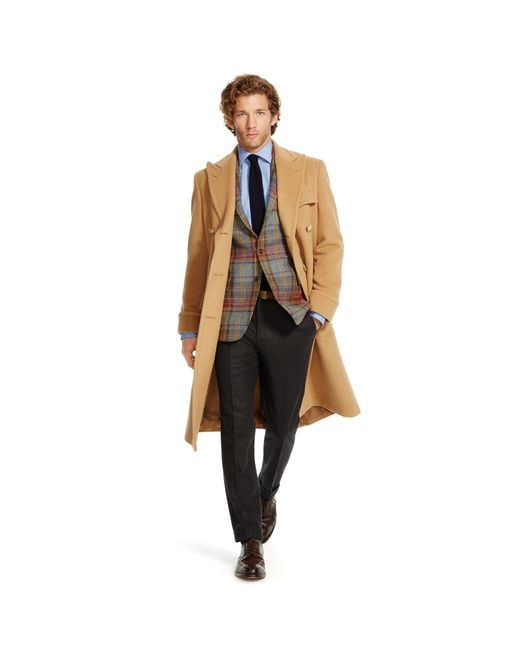 Polo Ralph Lauren Natural Camel Hair Polo Coat for men