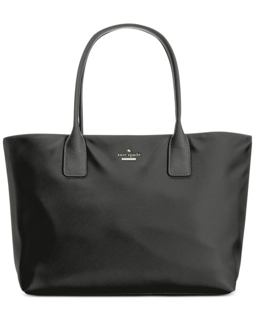Kate spade Classic Nylon Catie Tote in Black Lyst