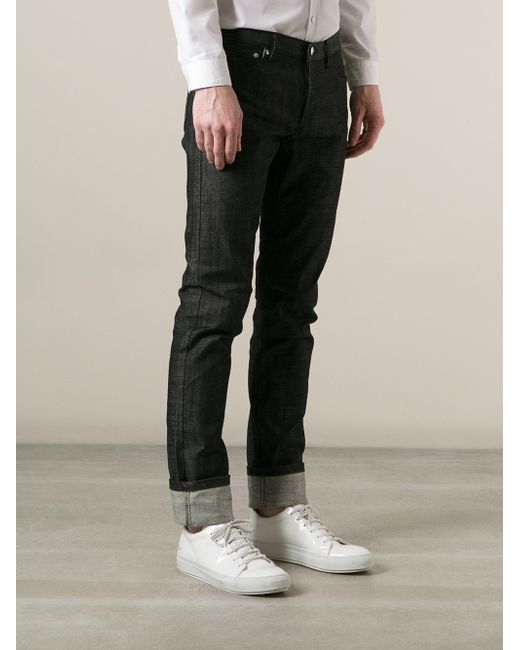 A.P.C. Petit Standard Raw Jean in Black 