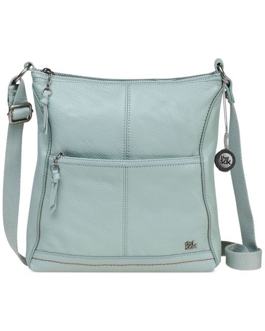 The Sak Green Iris Leather Crossbody Bag