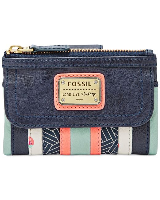 Fossil Multicolor Emory Leather Wallet
