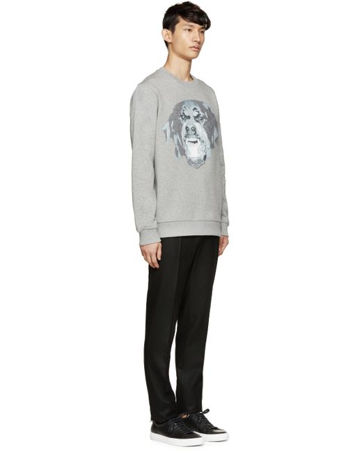 grey rottweiler givenchy grey rottweiler sweatshirt in gray for lyst grey rottweiler givenchy grey rottweiler sweatshirt in gray for lyst