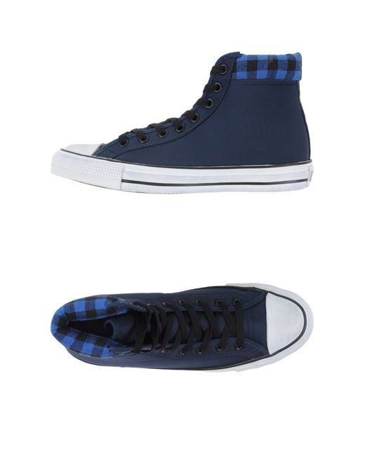 dark blue converse high top