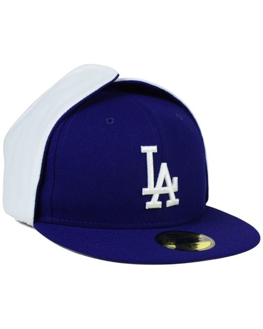 KTZ White Los Angeles Dodgers Dog Ear 59fifty Cap for men