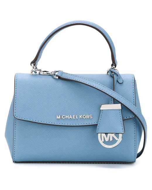 Perfect Replica Michael Kors Ava Extra-Small Saffiano Leather Crossbody  Light Blue Online Fake Bags Store