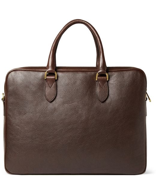 Mulberry Heathcliffe Leather Briefcase in Brown for Men Lyst UK