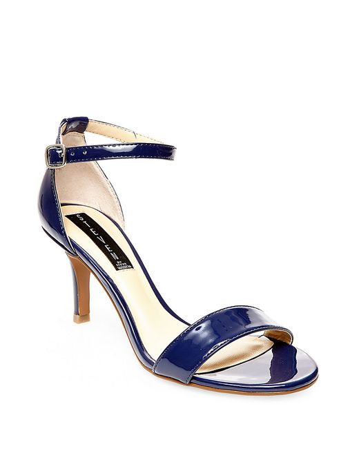 Steven by steve madden Vienna Leather Open Toe Strappy Sandals in Blue ...