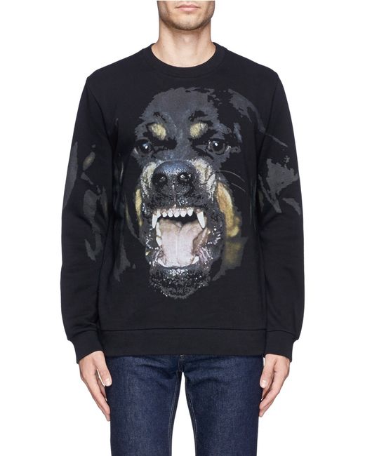 Givenchy Rottweiler Print Sweatshirt in Black for Men | Lyst