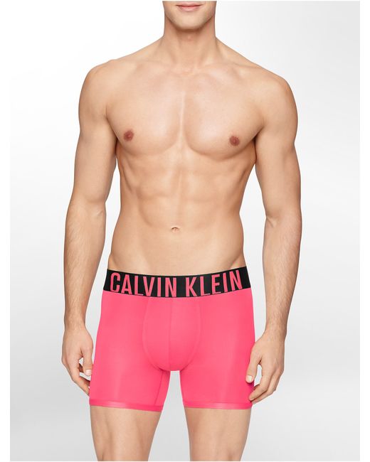 Calvin Klein Pink Underwear Intense Power Micro Boxer Brief for men