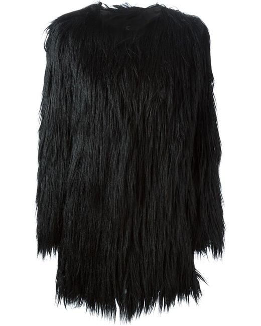 Unreal Fur Black Faux Gorilla Fur Jacket