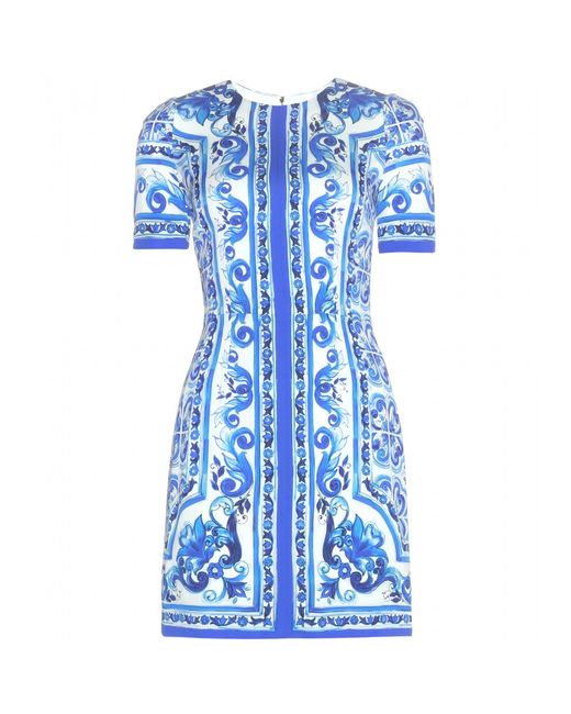 Dolce & Gabbana Blue 'Majolica' Dress