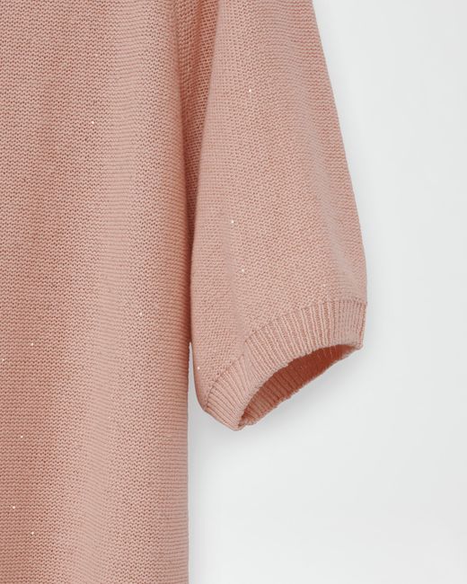Fabiana Filippi Pink Sequin Knit Dress