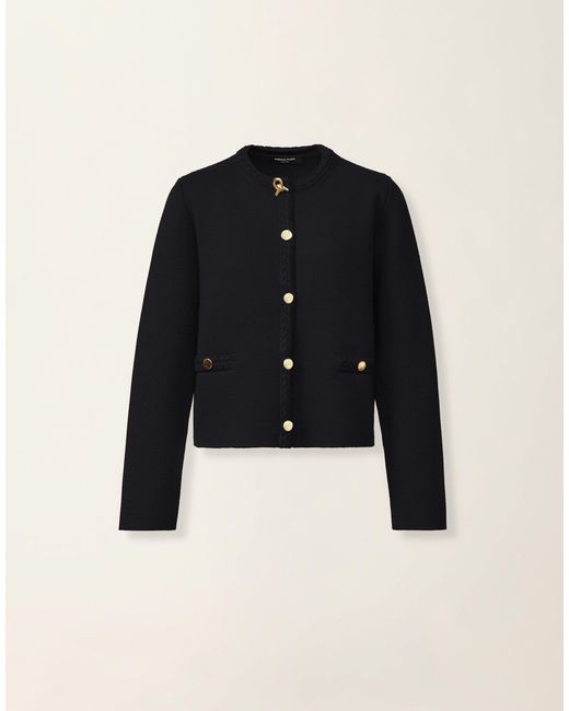 Fabiana Filippi Blue Merino Wool Cardigan