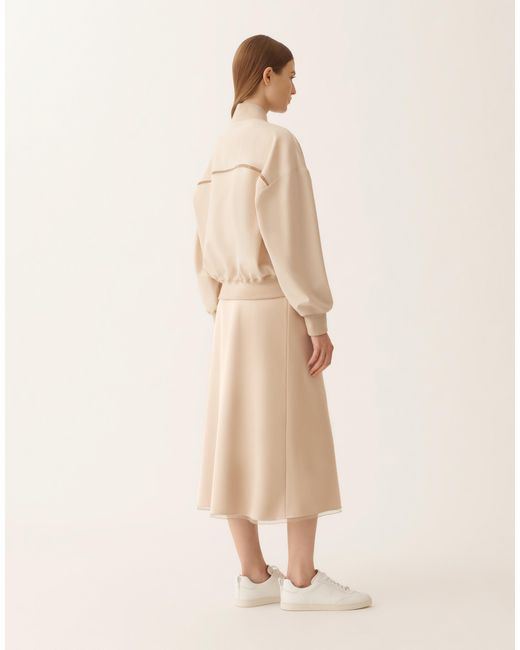 Fabiana Filippi Natural Techno Tailoring Bomber Jacket