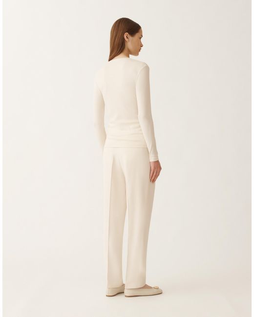 Fabiana Filippi Natural Jersey T-Shirt, Butter