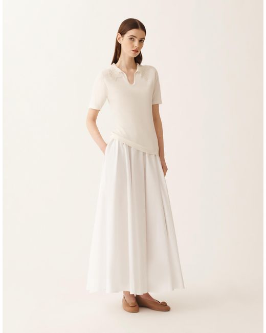 Fabiana Filippi Natural Silk And Cotton Polo