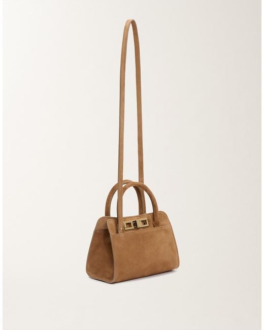Fabiana Filippi Natural Small Josephine Suede Handbag