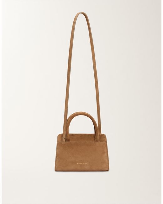 Fabiana Filippi Natural Small Josephine Suede Handbag