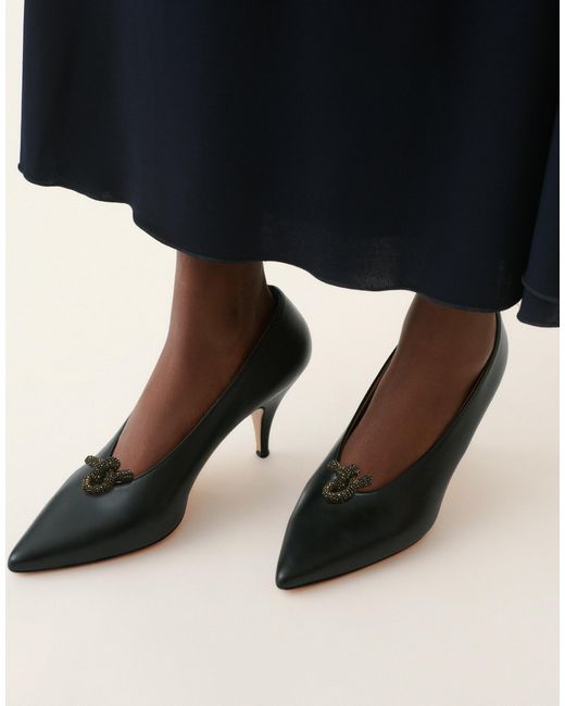 Fabiana Filippi Natural Nappa Leather Pumps