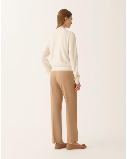 Fabiana Filippi Natural Wool And Cotton Cardigan, Cream