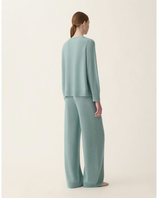 Fabiana Filippi Green Wool And Silk Sweater With Sequins