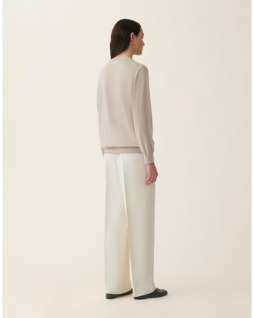 Fabiana Filippi Natural Cashmere And Silk Sweater