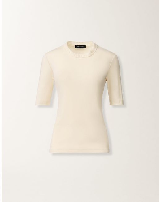 Fabiana Filippi Natural Jersey T-Shirt